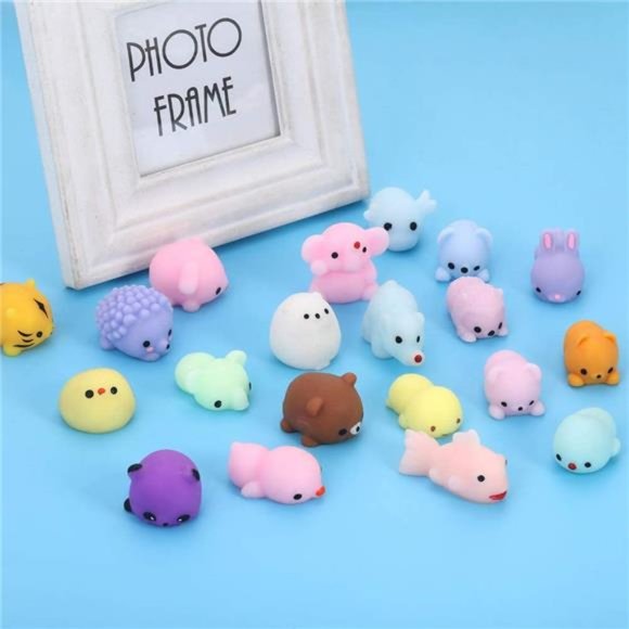 Squishies Squishy Toy 24pcs Party Favors for Kids Mochi Squishy Toy moji Kids - Picture 3 of 7